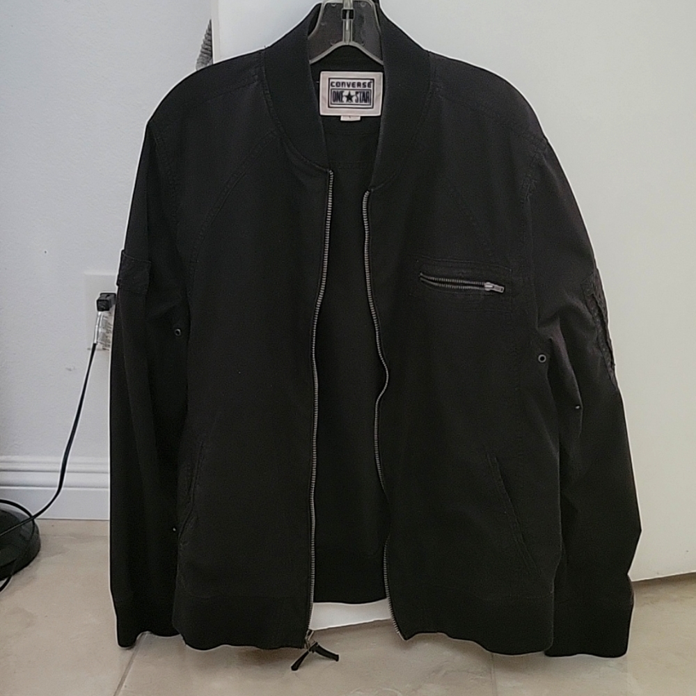 Black Converse One Star Light Jacket
